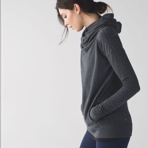 lululemon athletica Dark Charcoal Cowl-Neck Pullover
